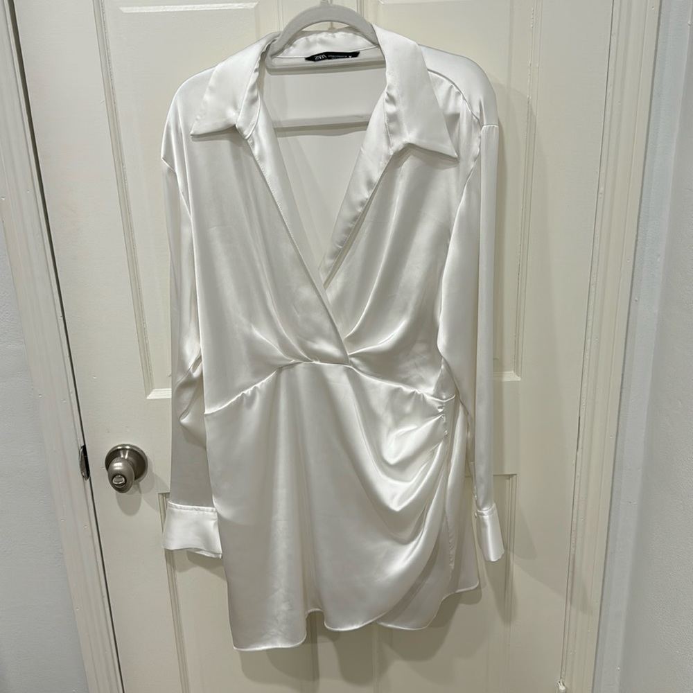 Zara Satin Effect Dress
